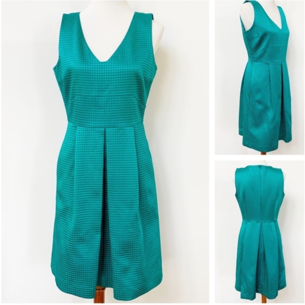 AG PHILLIPS  Teal Dress Sleeveless V-neck Sz 10